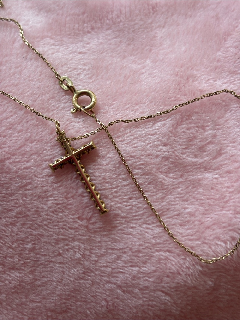 14 k Gold Cross Pendant Necklace - Women's Jewelry
